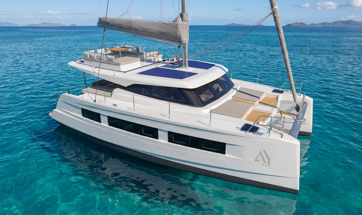 Juno, a Aventura 43 catamaran at Fethiye, Turkey