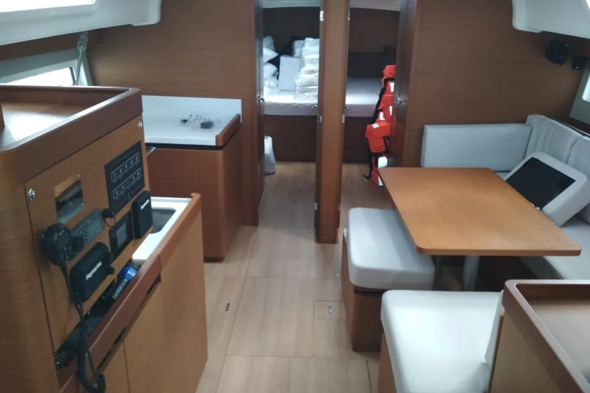 Lara, a Jeanneau Sun Odyssey 490 sailboat at Neo Klima, Greece