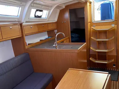 Salon of Into the Blue, a Bavaria Cruiser 37 sailboat at Općina Vrsar, Croatia