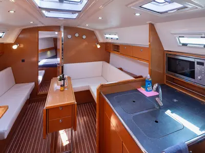 Galley of Ionio, a Bavaria Cruiser 36 sailboat at Municipal Unit of Lefkada, Greece