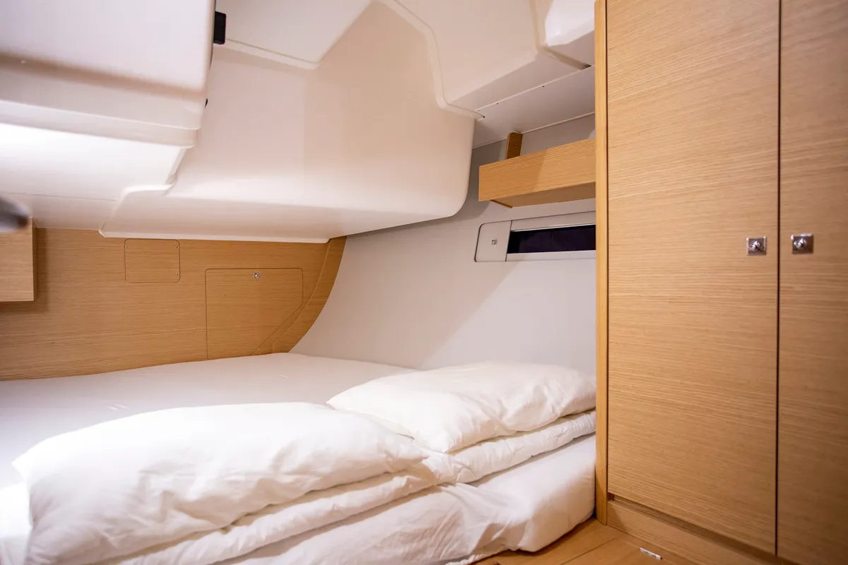 Cabin on Sea Cloud 2, a Dufour 412 GL sailboat at Grad Pula, Croatia