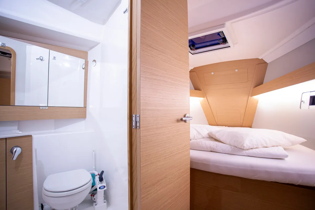 Head on Sea Cloud 2, a Dufour 412 GL sailboat at Grad Pula, Croatia