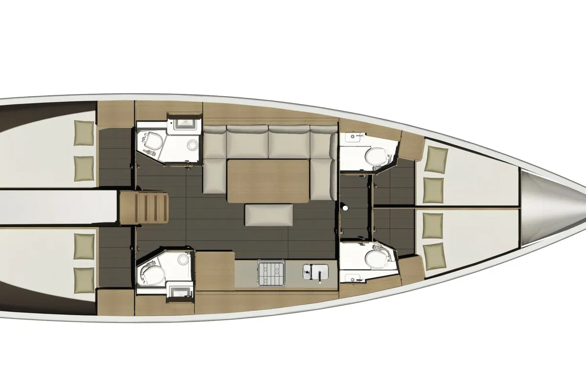 Summer Planet, a Dufour 460 GL sailboat at Tonnarella, Italy