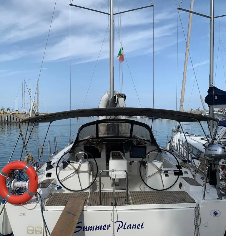 Summer Planet, a Dufour 460 GL sailboat at Tonnarella, Italy