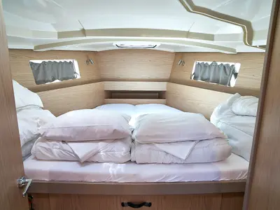 Cabin on White Beauty, a Beneteau Oceanis 41.1 sailboat at Biograd na Moru, Croatia