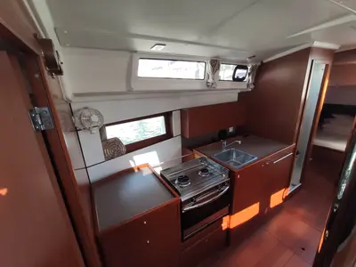 Galley of Citrea, a Beneteau Oceanis 38.1 sailboat at Medulin, Croatia