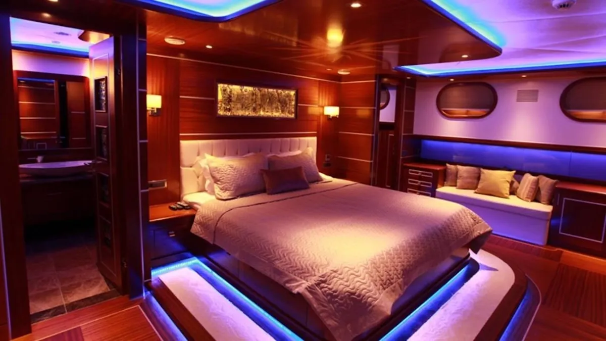 Cabin on Gulet Custom built 183, a sailboat at Bodrum, Turkey