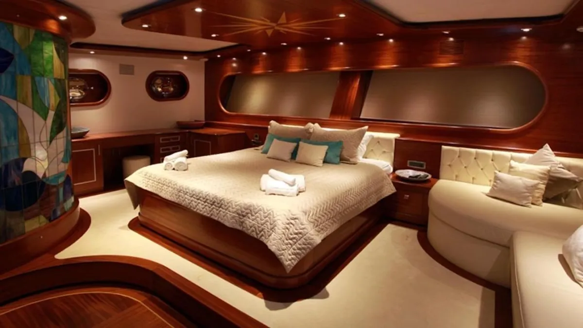 Cabin on Gulet Custom built 183, a sailboat at Bodrum, Turkey
