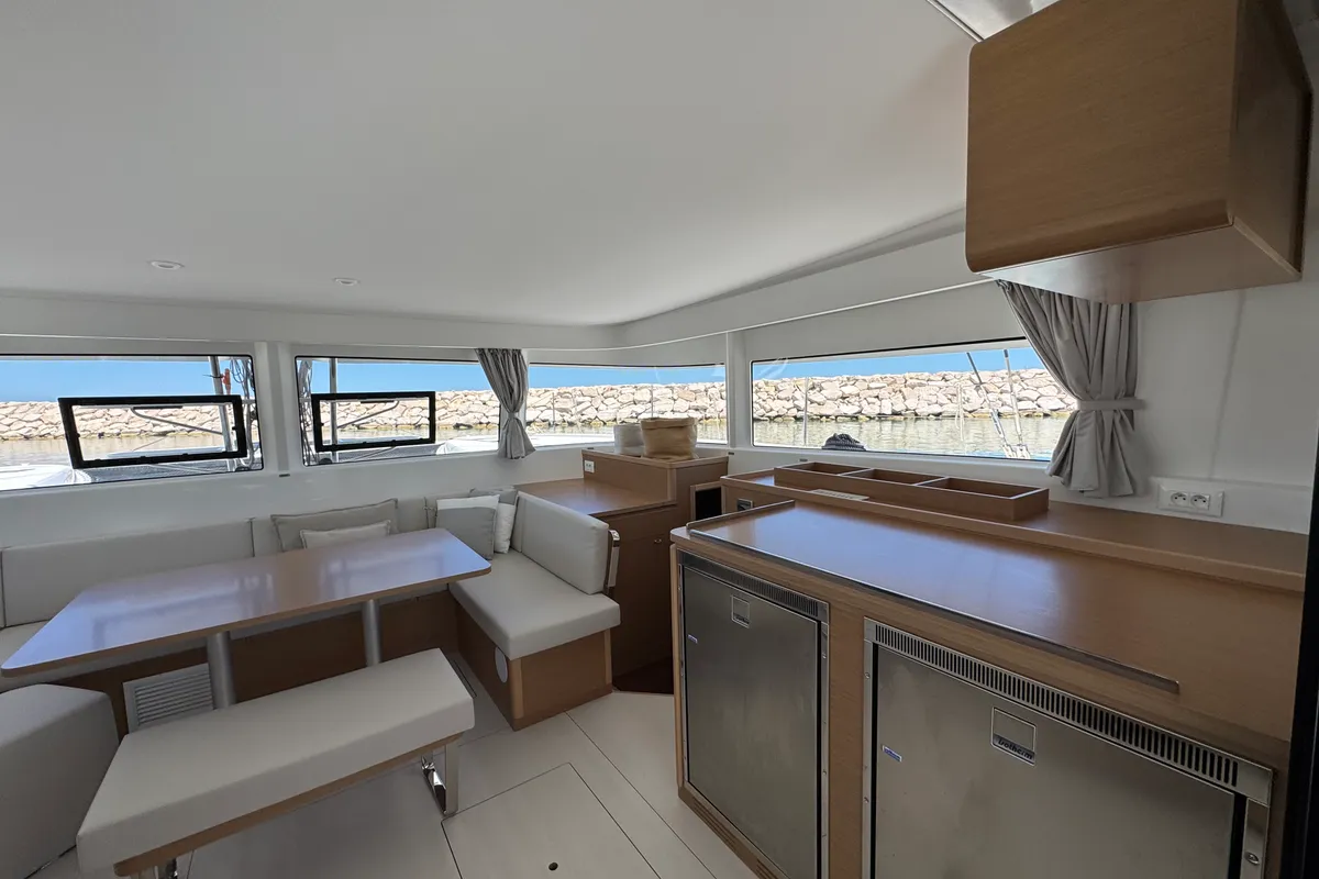 Galley of Matì, a Excess 14 catamaran at Rodi Garganico, Italy
