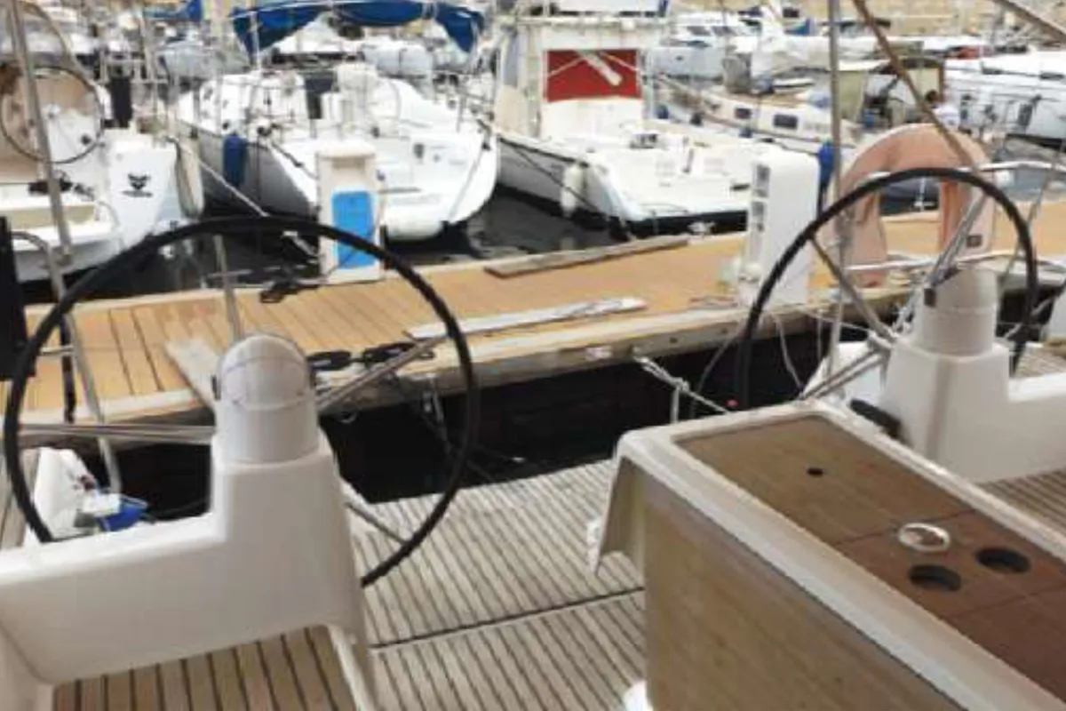 OSCAR TIME, a Dufour 450 Grand Large sailboat at Kalkara, Malta