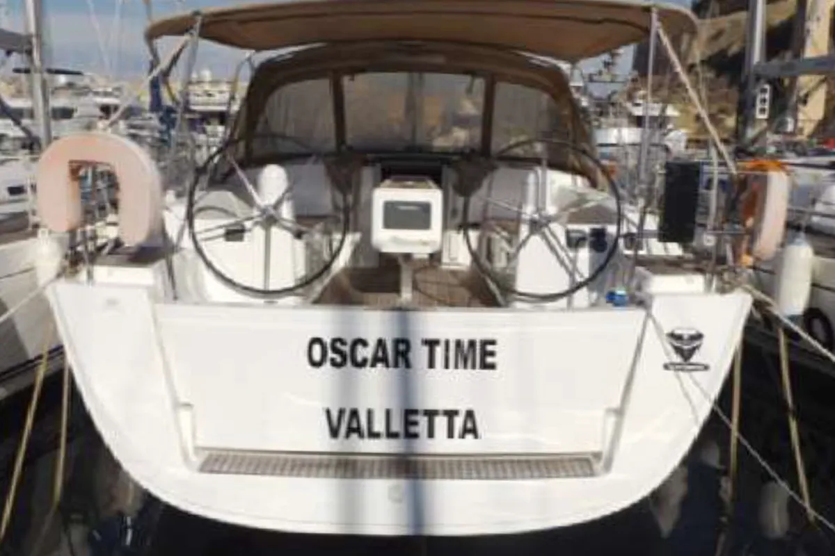 OSCAR TIME, a Dufour 450 Grand Large sailboat at Kalkara, Malta