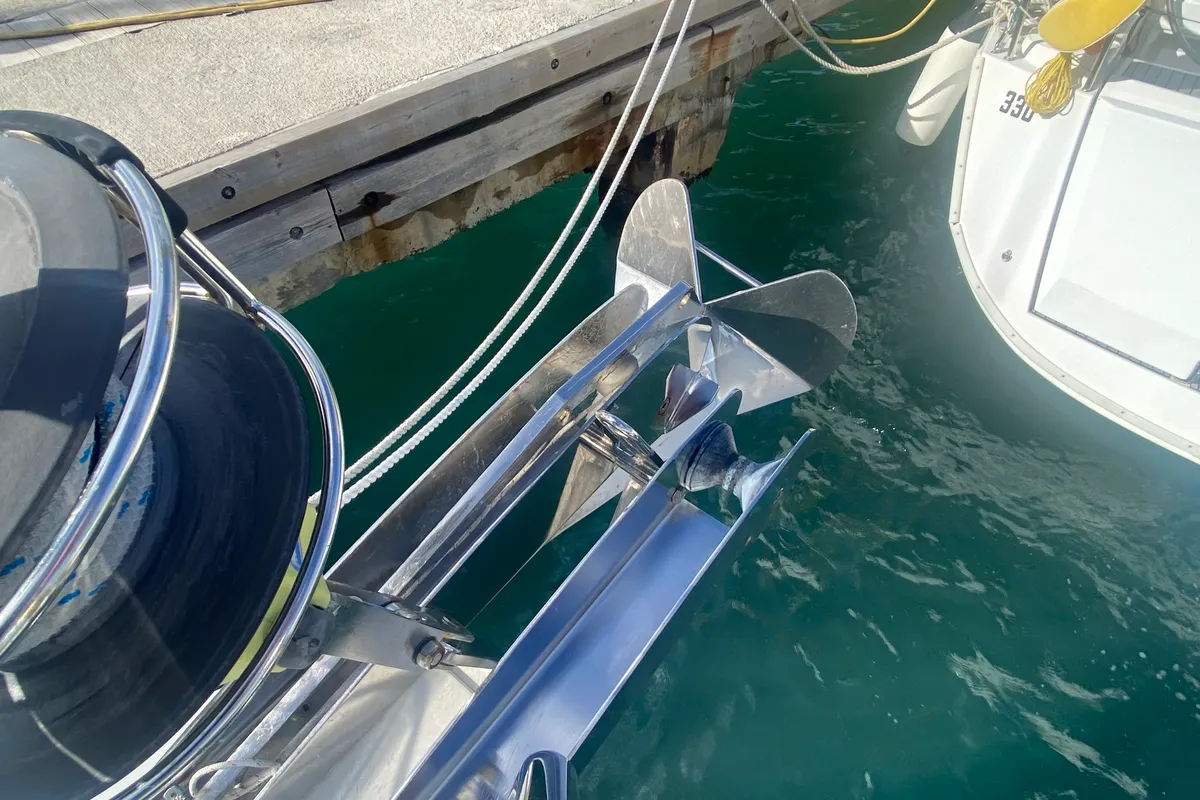 Deck of Tonic III, a Beneteau Oceanis 45 sailboat at Road Town, British Virgin Islands