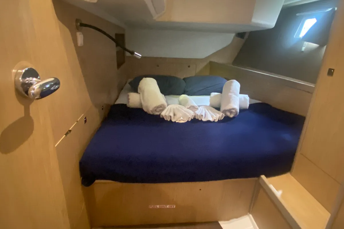 Cabin on Tonic III, a Beneteau Oceanis 45 sailboat at Road Town, British Virgin Islands