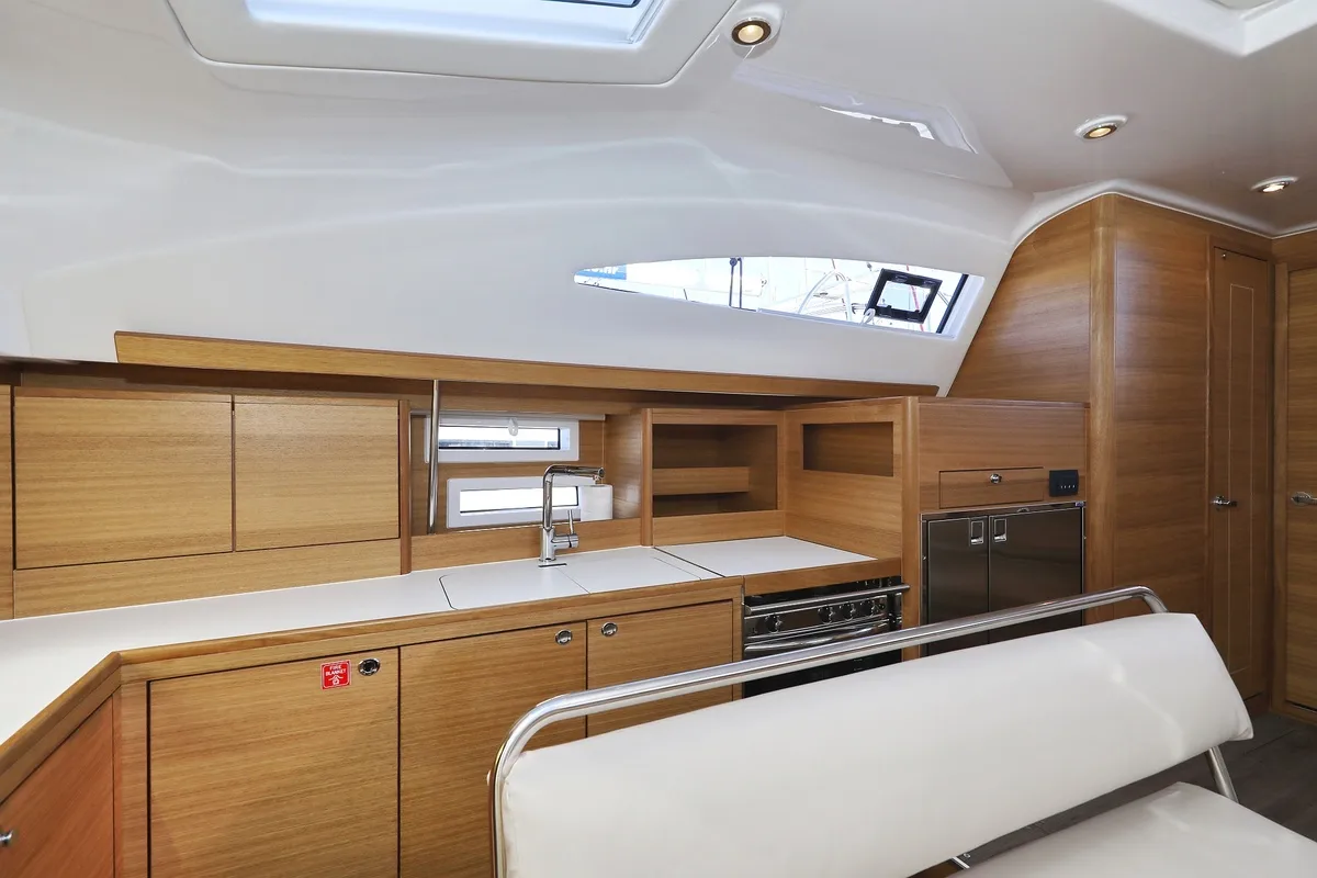 Galley of Moon Pearl, a Elan Impression 45.1 sailboat at Biograd na Moru, Croatia