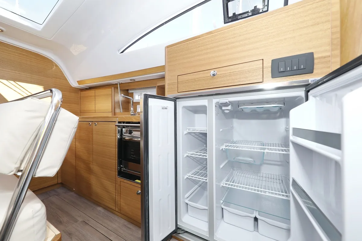 Galley of Moon Pearl, a Elan Impression 45.1 sailboat at Biograd na Moru, Croatia