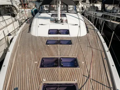 Enija, a Jeanneau 64 sailboat at Grad Šibenik, Croatia