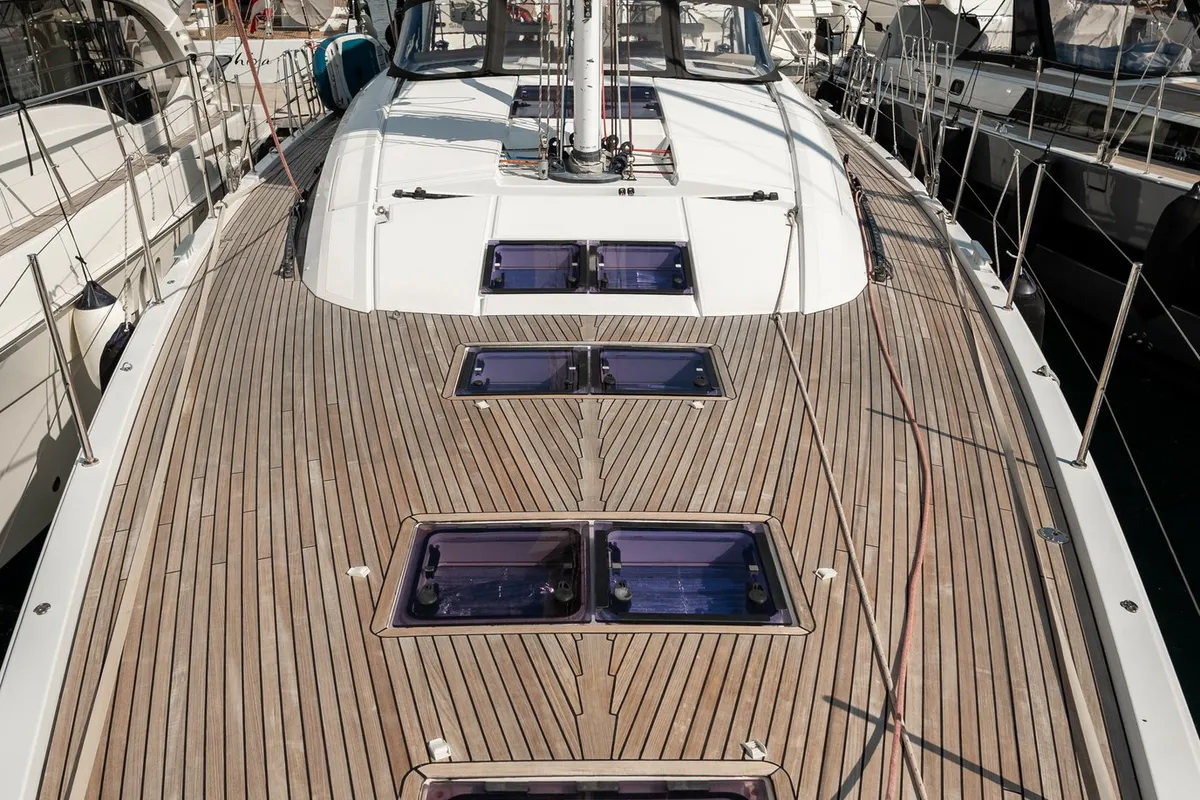 Enija, a Jeanneau 64 sailboat at Grad Šibenik, Croatia