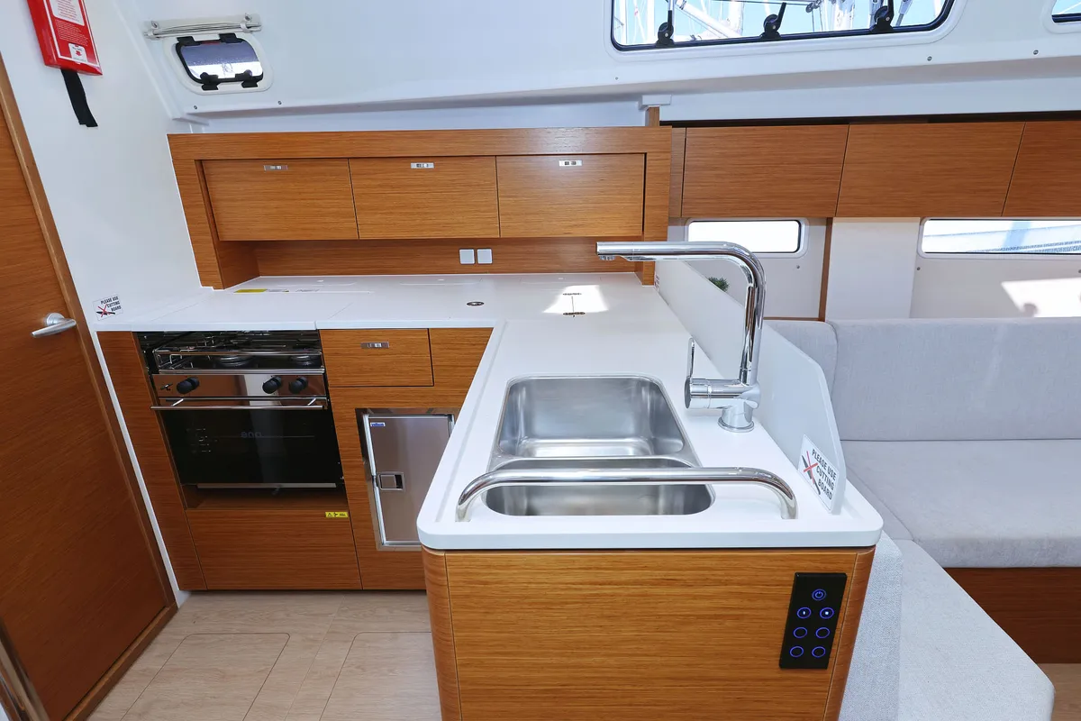 Galley of Cleo, a Hanse 410 sailboat at Općina Sukošan, Croatia