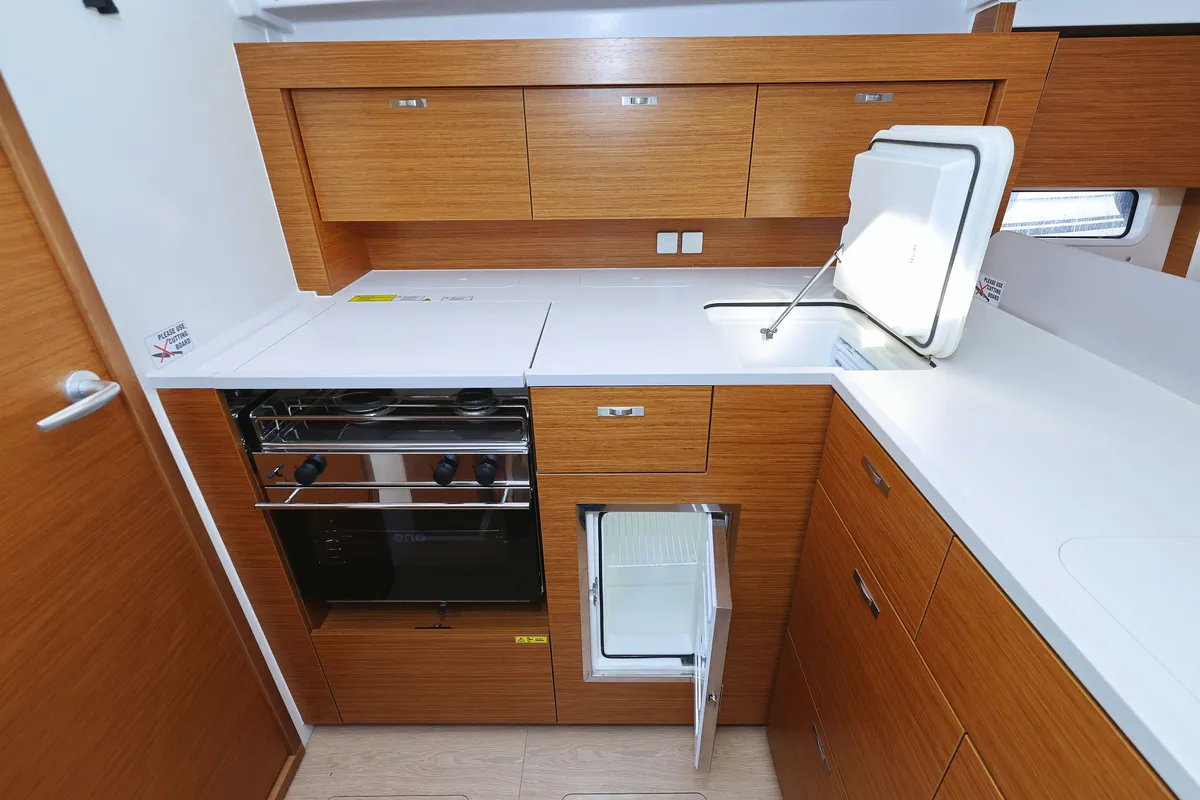 Galley of Cleo, a Hanse 410 sailboat at Općina Sukošan, Croatia