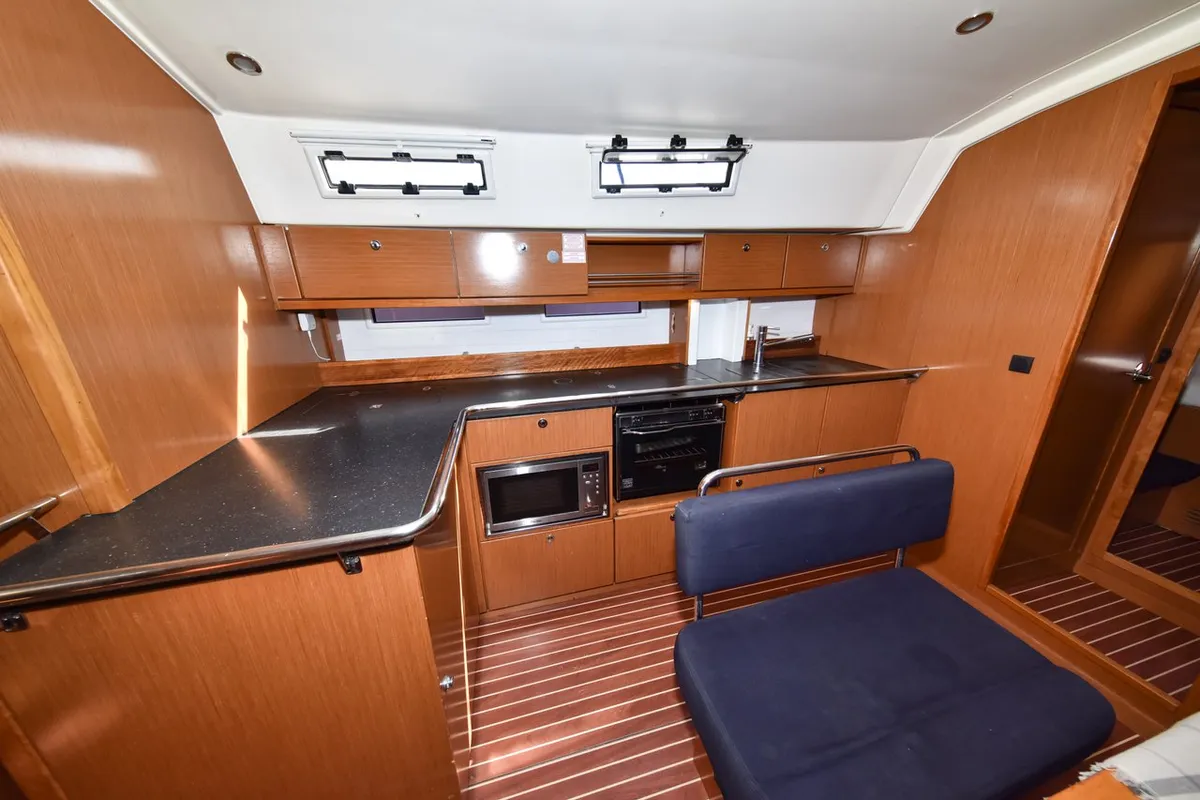 Galley of Controvento, a Bavaria Cruiser 45 sailboat at Općina Sukošan, Croatia