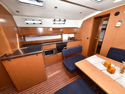 Galley of Controvento, a Bavaria Cruiser 45 sailboat at Općina Sukošan, Croatia