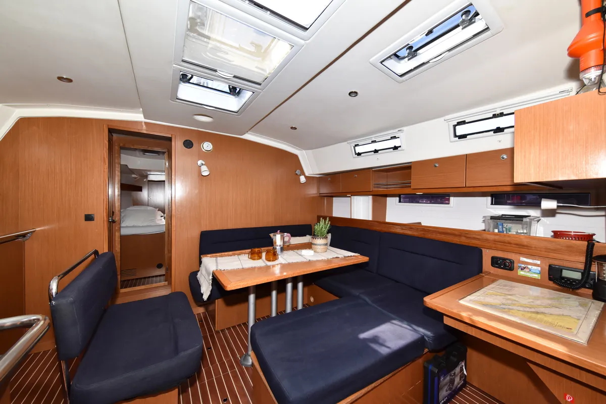 Salon of Controvento, a Bavaria Cruiser 45 sailboat at Općina Sukošan, Croatia