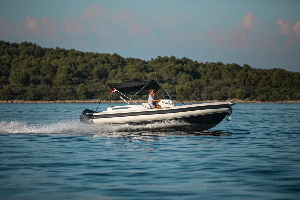 Exterior view of Joker Boat Clubman 22 Plus, a Joker Boat Clubman 22 Plus RIB at Općina Sukošan, Croatia
