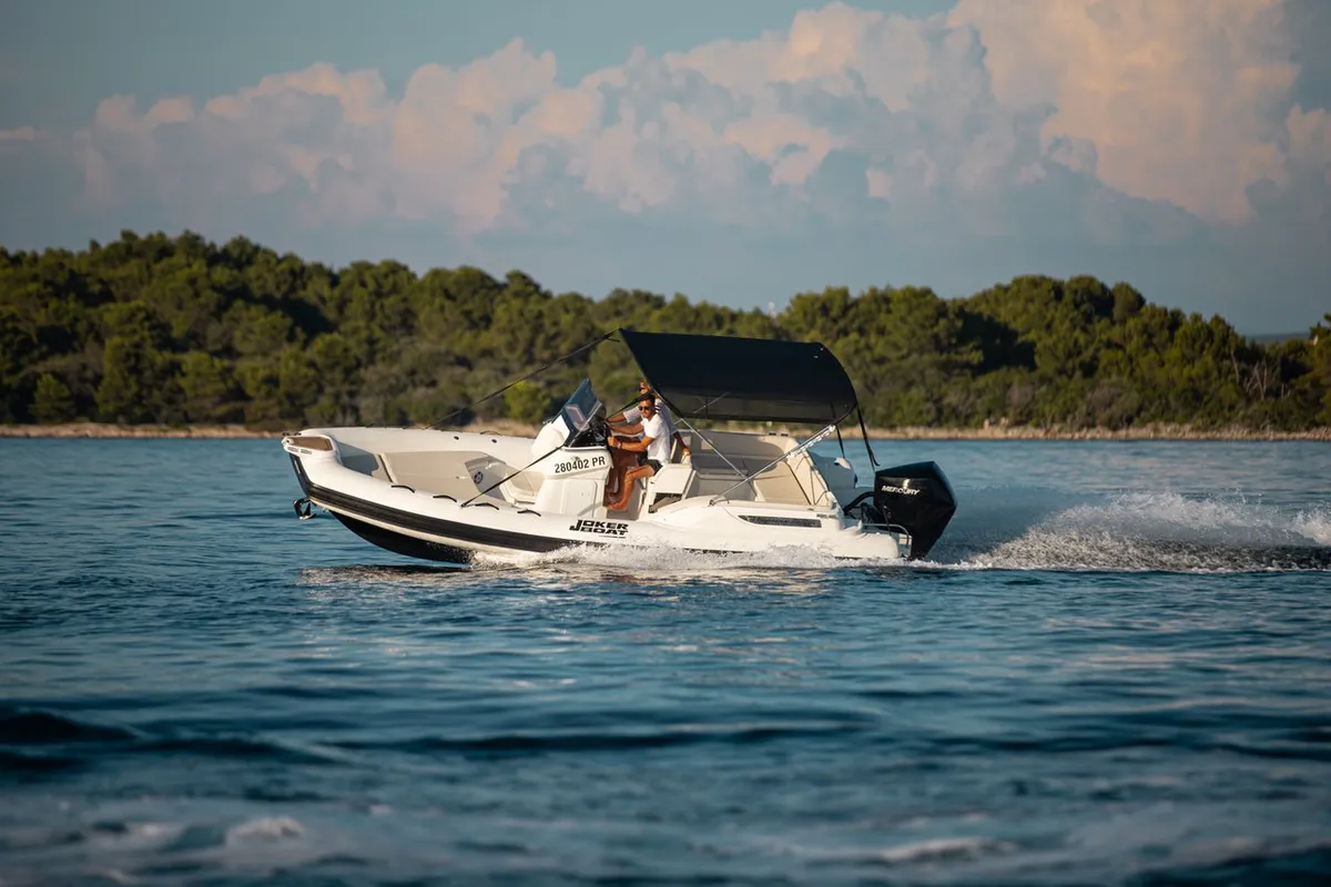 Exterior view of Joker Boat Clubman 22 Plus, a Joker Boat Clubman 22 Plus RIB at Općina Sukošan, Croatia