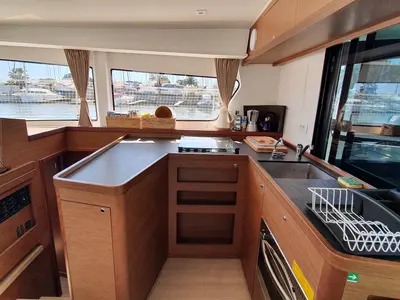 Galley of Avadele, a Lagoon 42 catamaran at Hyères, France