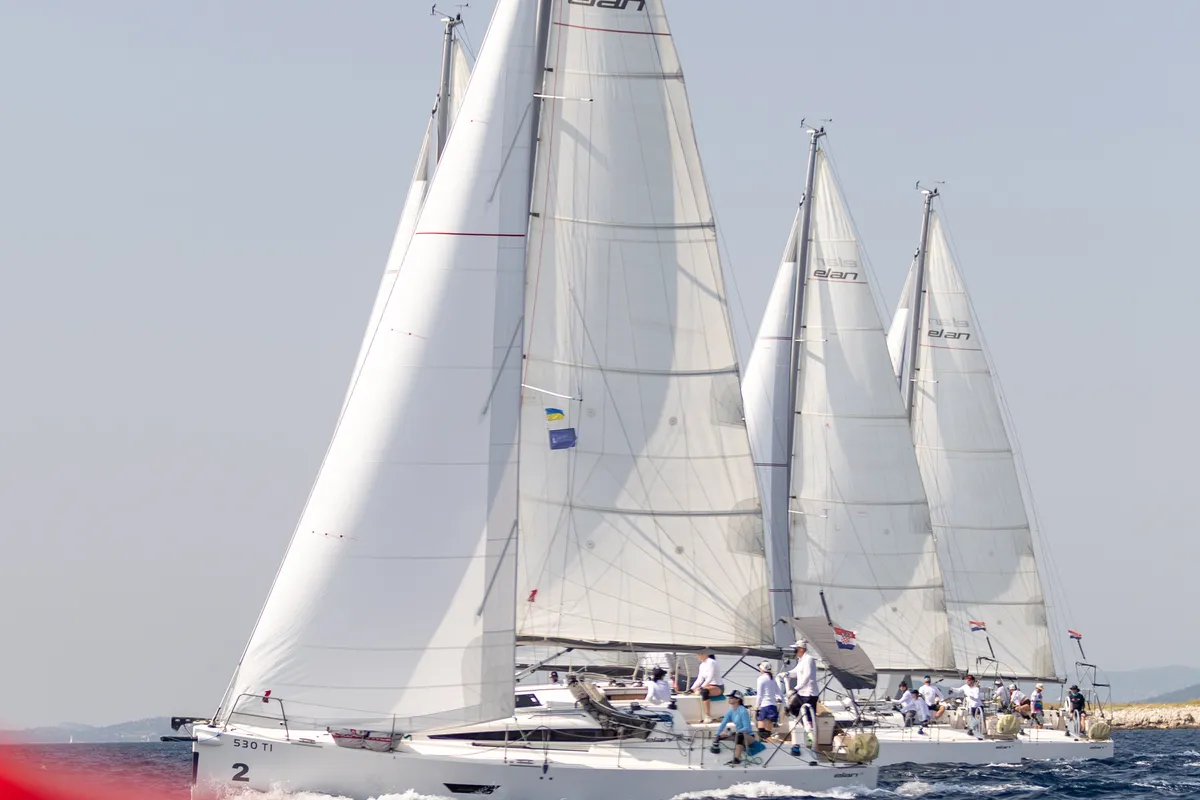 Dolphin, a Elan E4 sailboat at Betina, Croatia