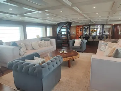 Salon of Kokomo Nights, a Gulet Luxury Motor Yacht motor yacht at Athens, Greece