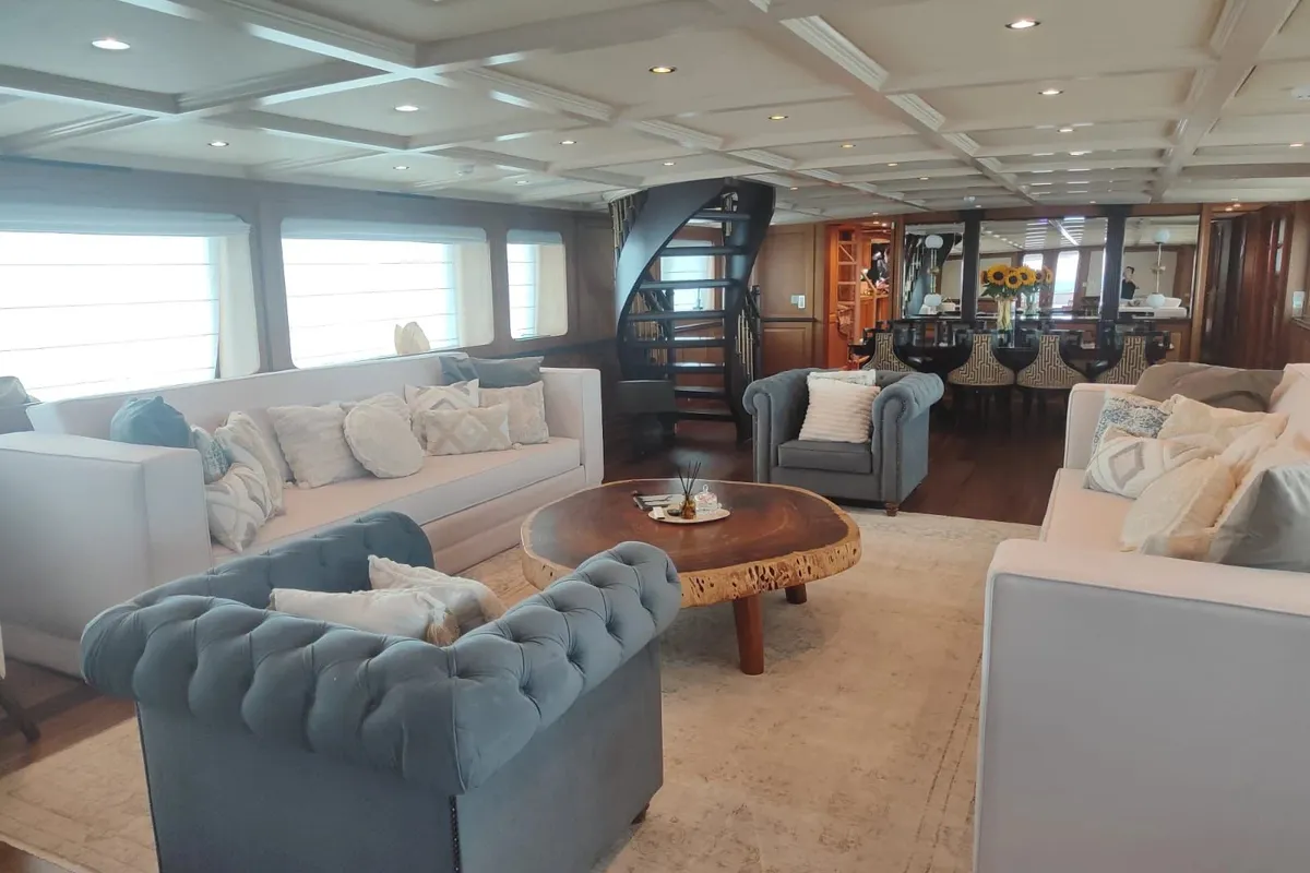 Salon of Kokomo Nights, a Gulet Luxury Motor Yacht motor yacht at Athens, Greece