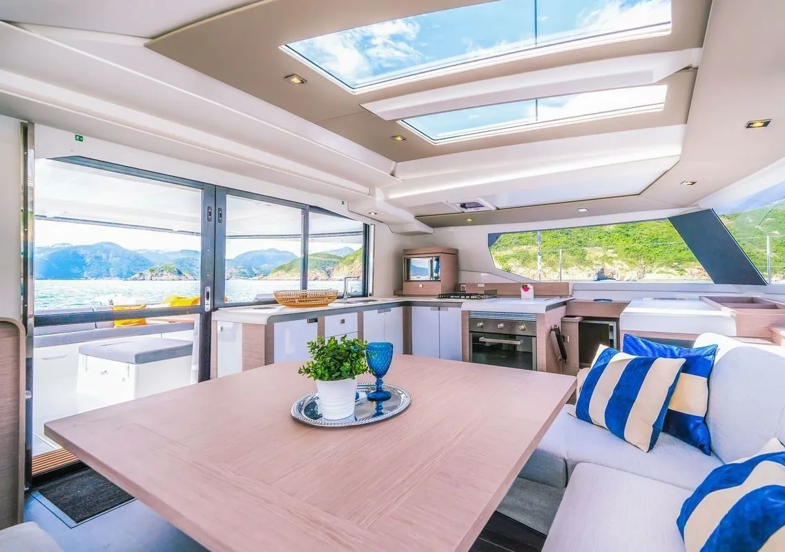Premium +, a Fountaine Pajot Tanna 47 catamaran at Pointe-à-Pitre, France