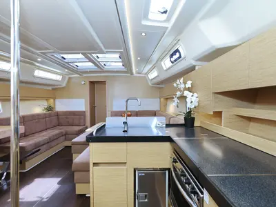Galley of Apollo, a Hanse 458 sailboat at Grad Biograd na Moru, Croatia