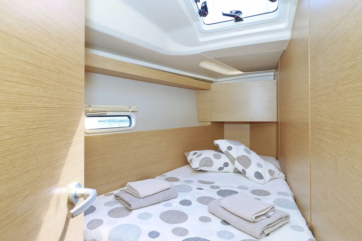 Cabin on Apollo, a Hanse 458 sailboat at Grad Biograd na Moru, Croatia