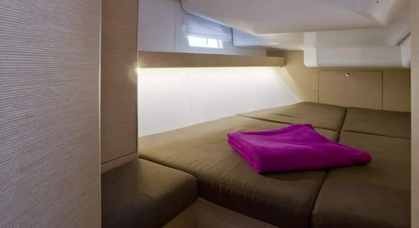 Cabin on Shamal, a Elan Impression 40 sailboat at Grad Biograd na Moru, Croatia