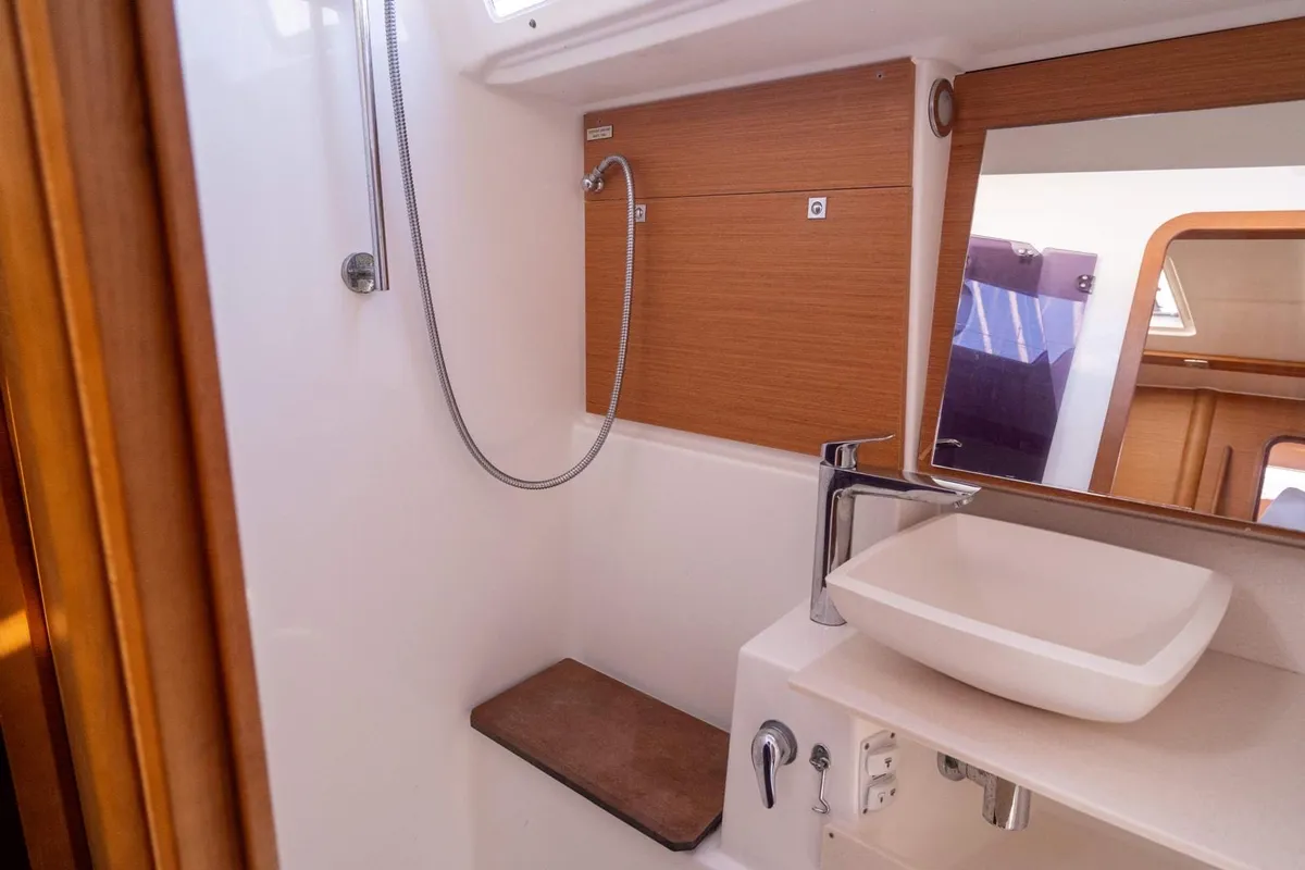 Head on Brahms, a Dufour 430 sailboat at Fethiye, Turkey