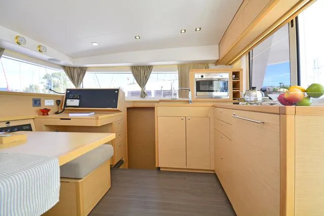 Galley of Callisto L400, a Lagoon 400 S2 catamaran at Lavreotiki Municipal Unit, Greece