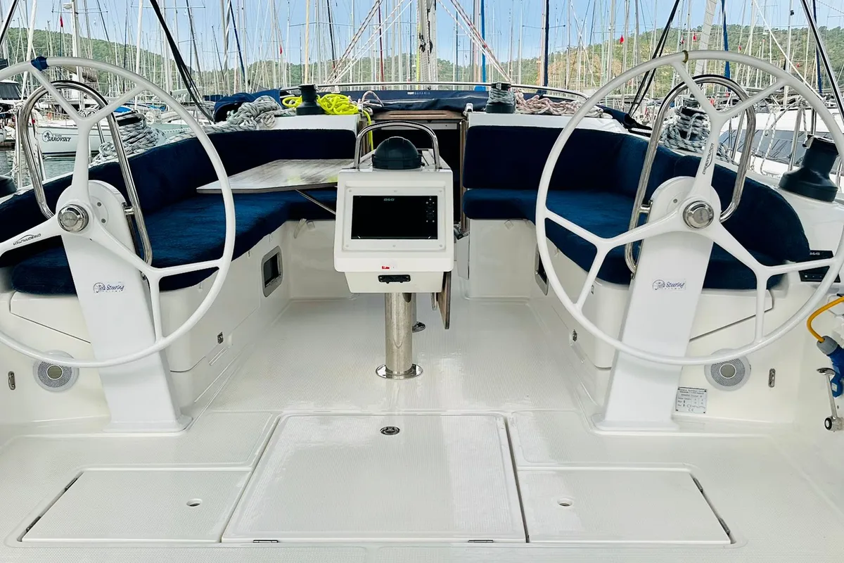 Miber Ahren, a Bavaria Cruiser 46 sailboat at Fethiye, Turkey