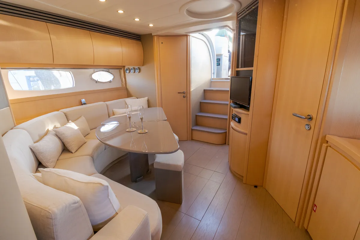 Pershing 50, a motor yacht at Olbia, Italy