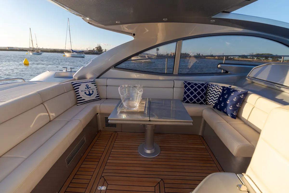 Pershing 50, a motor yacht at Olbia, Italy