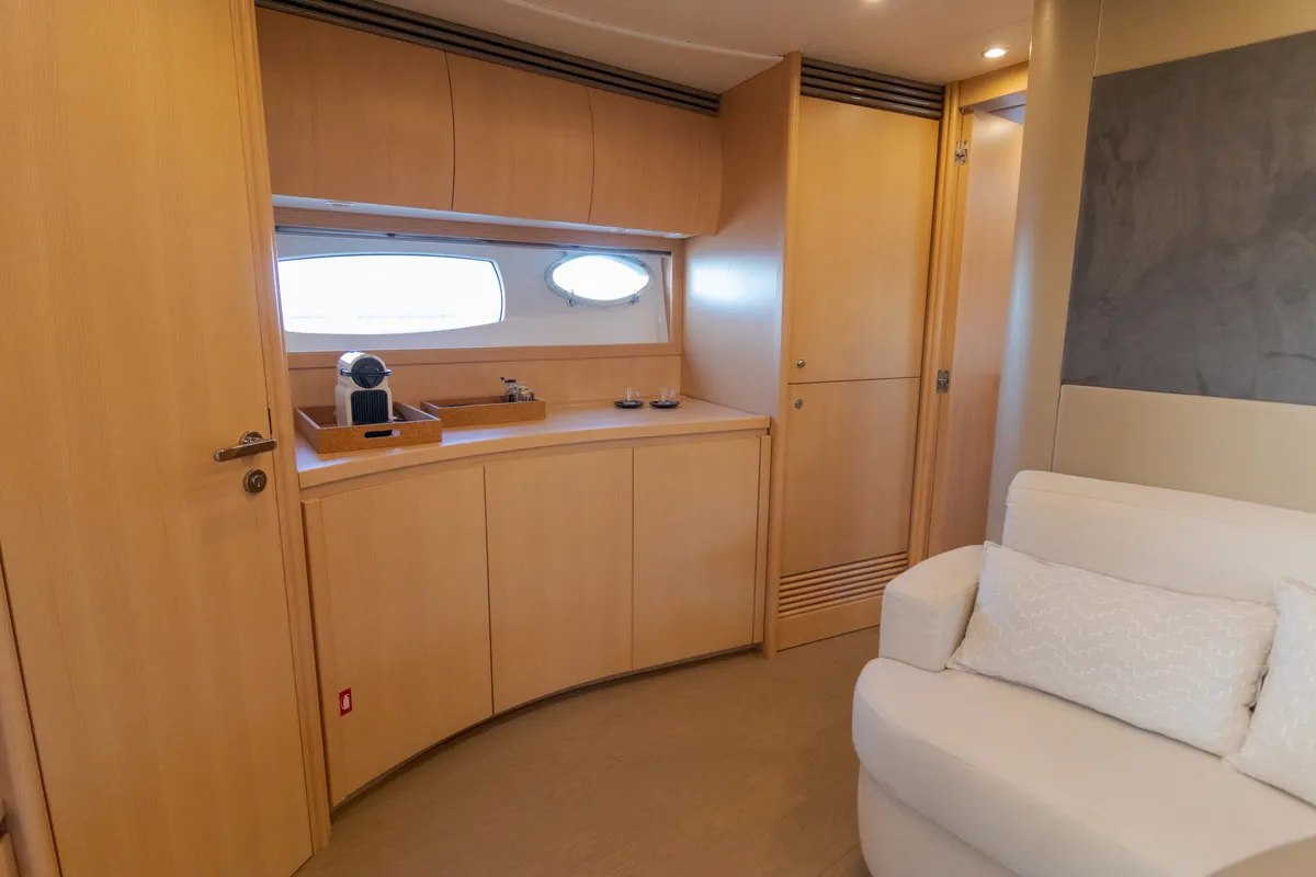 Pershing 50, a motor yacht at Olbia, Italy