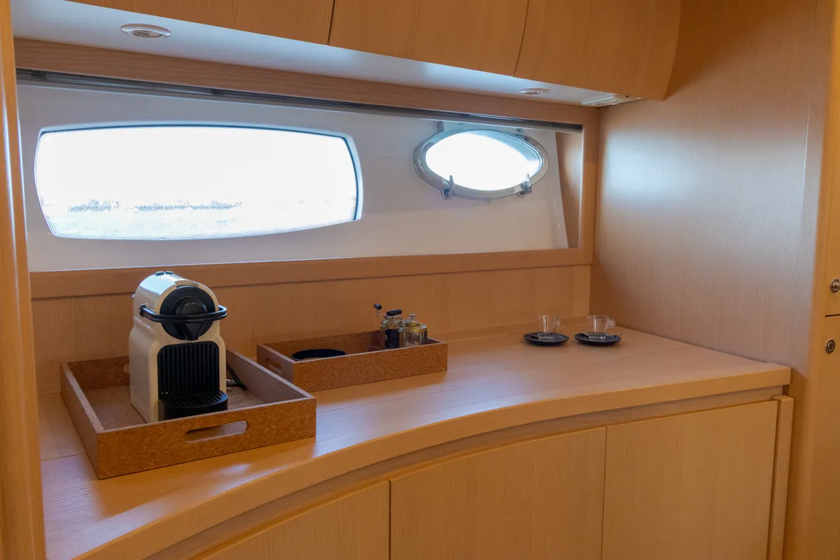 Pershing 50, a motor yacht at Olbia, Italy