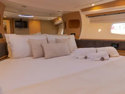 Pershing 50, a motor yacht at Olbia, Italy