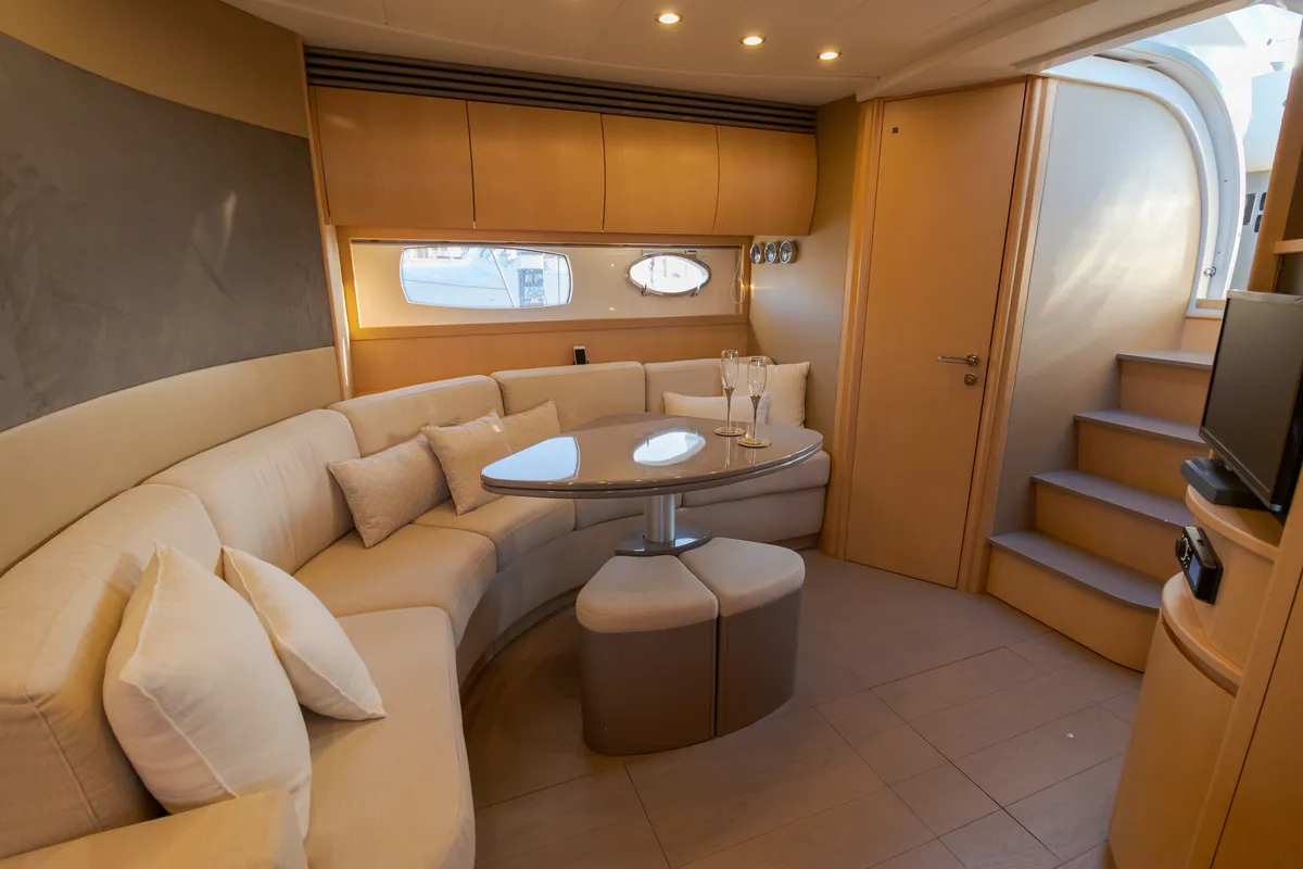 Pershing 50, a motor yacht at Olbia, Italy