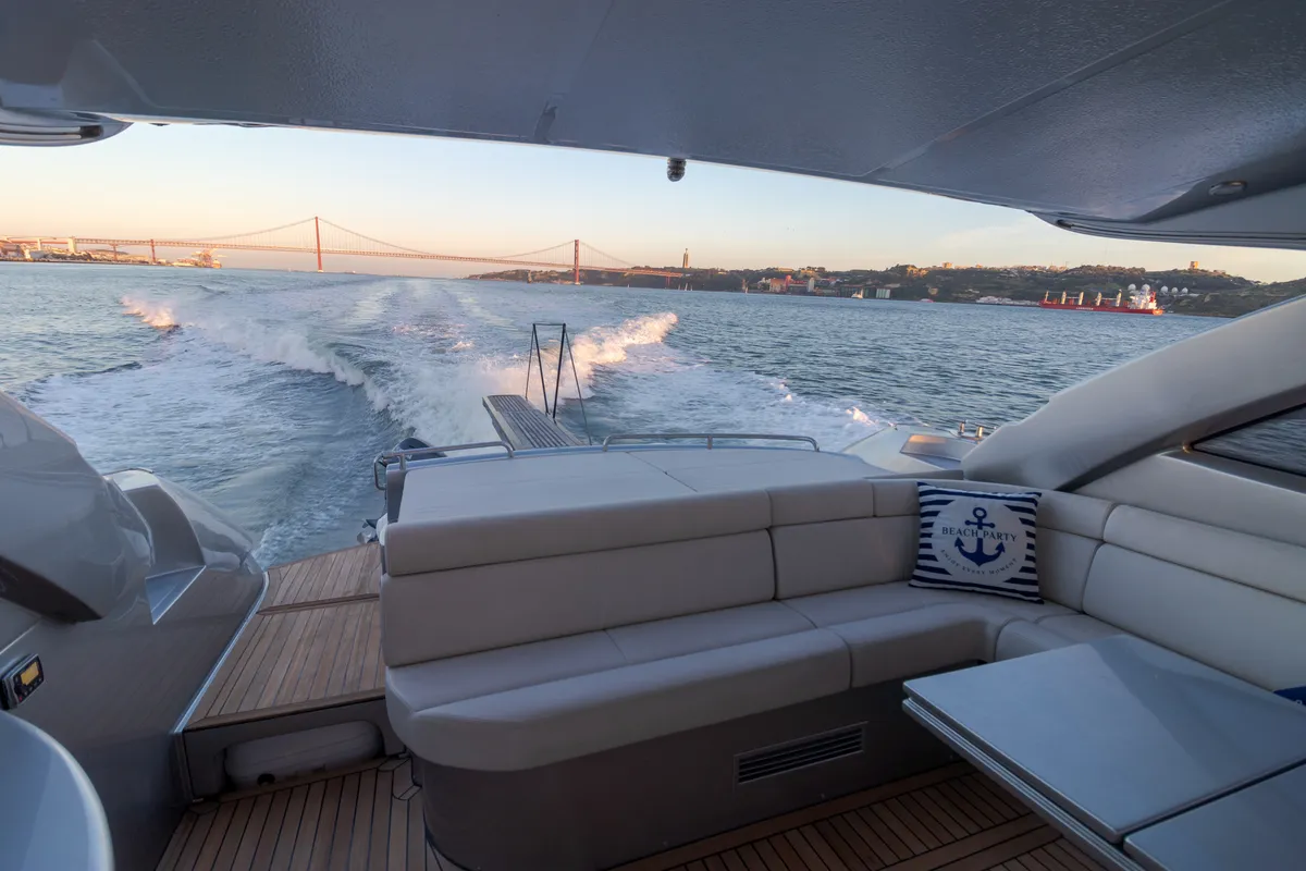 Pershing 50, a motor yacht at Olbia, Italy