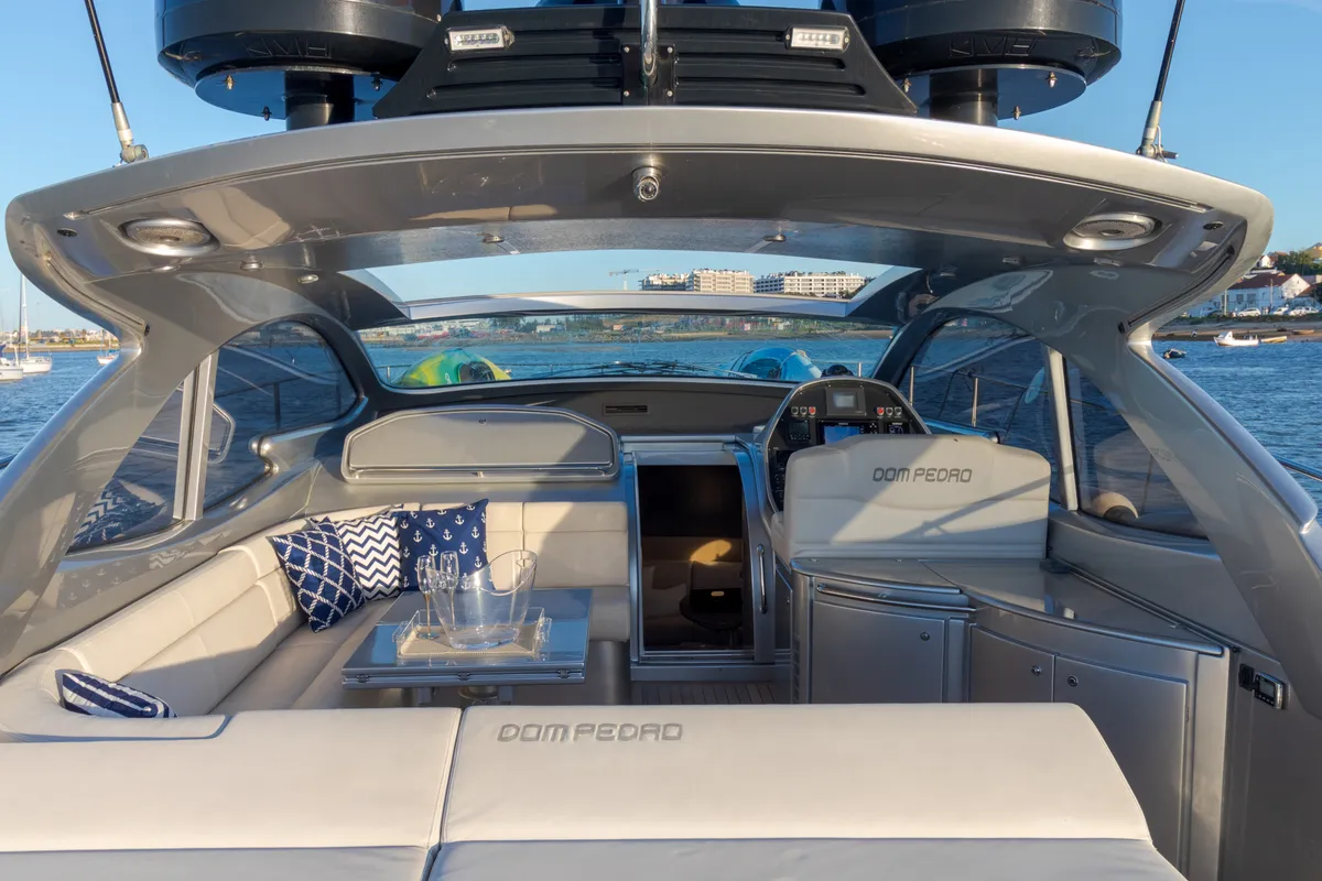 Pershing 50, a motor yacht at Olbia, Italy