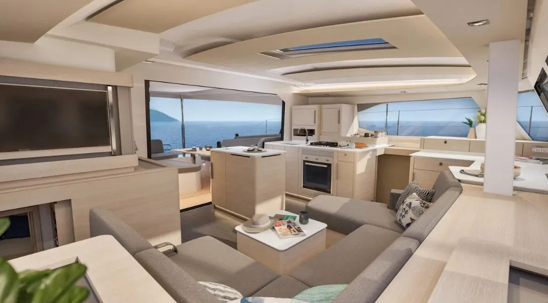 Selah Vie, a Fountaine Pajot FP 44 Quatuor catamaran at Charlotte Amalie, United States