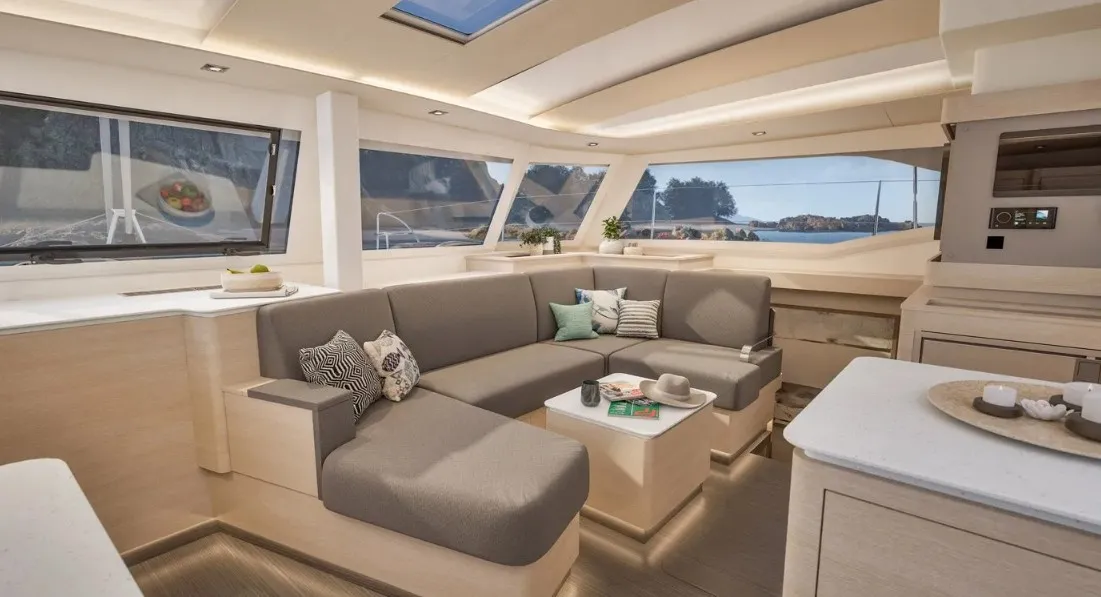 Selah Vie, a Fountaine Pajot FP 44 Quatuor catamaran at Charlotte Amalie, United States