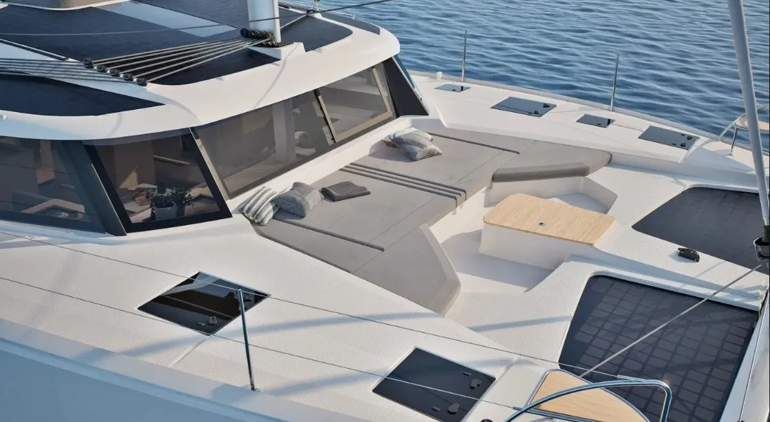 Selah Vie, a Fountaine Pajot FP 44 Quatuor catamaran at Charlotte Amalie, United States
